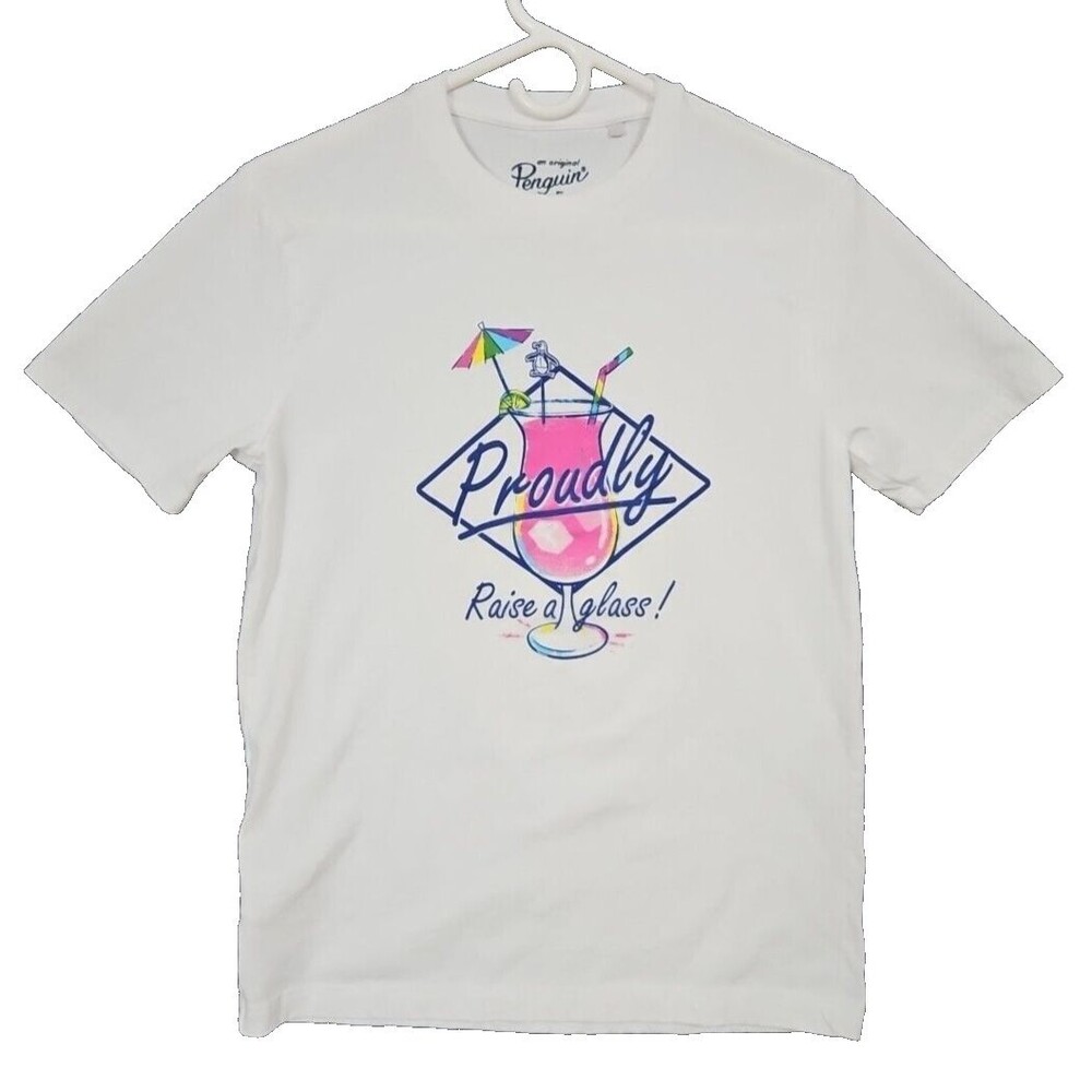 An Original Penguin By Munsingwear Men's Small Tee T-Shirt White Brand New NWOT